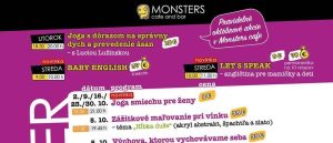 Monsters cafe and bar program na október